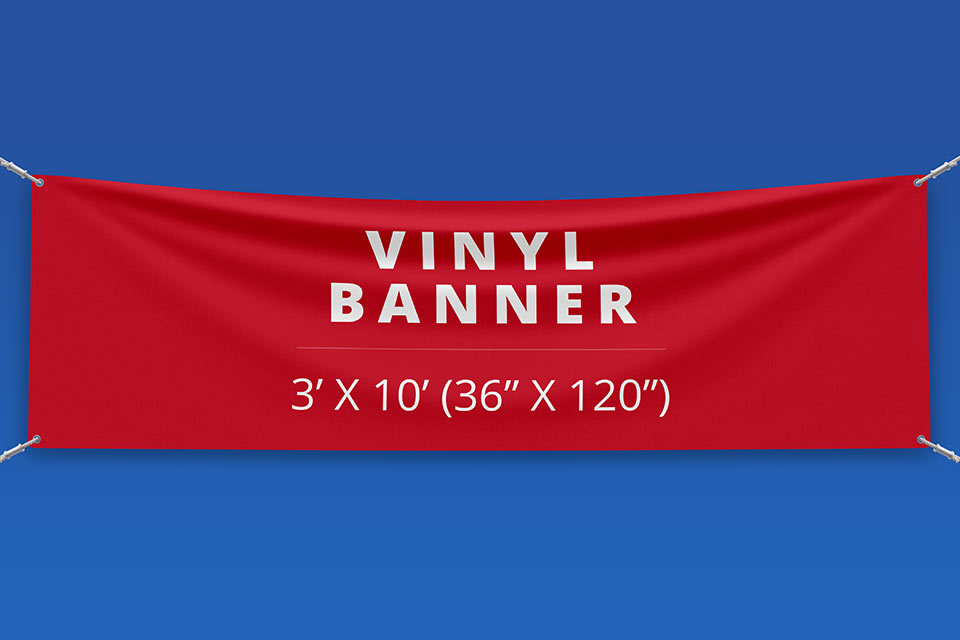 3' x 10' Vinyl Banner (36" x 120")