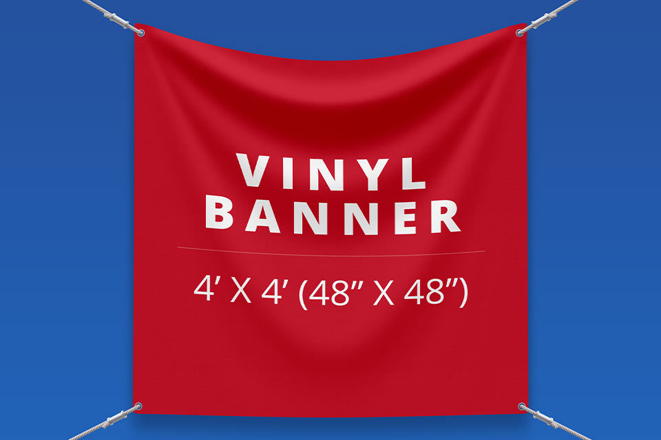 4' x 4' Vinyl Banner (48" x 48")