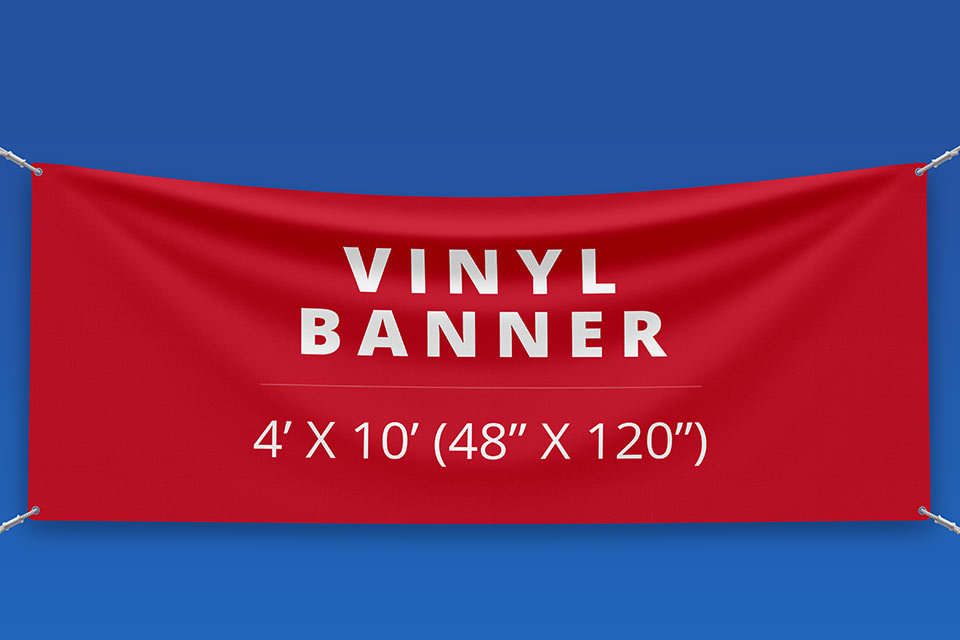 4' x 10' Vinyl Banner (48" x 120")